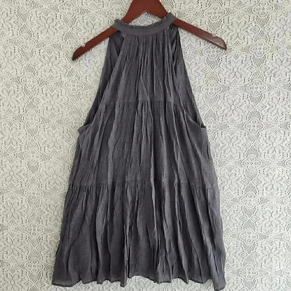 Wishlist Rayon High Neck Keyhole Tunic Tank Blouse M - Picture 2 of 8